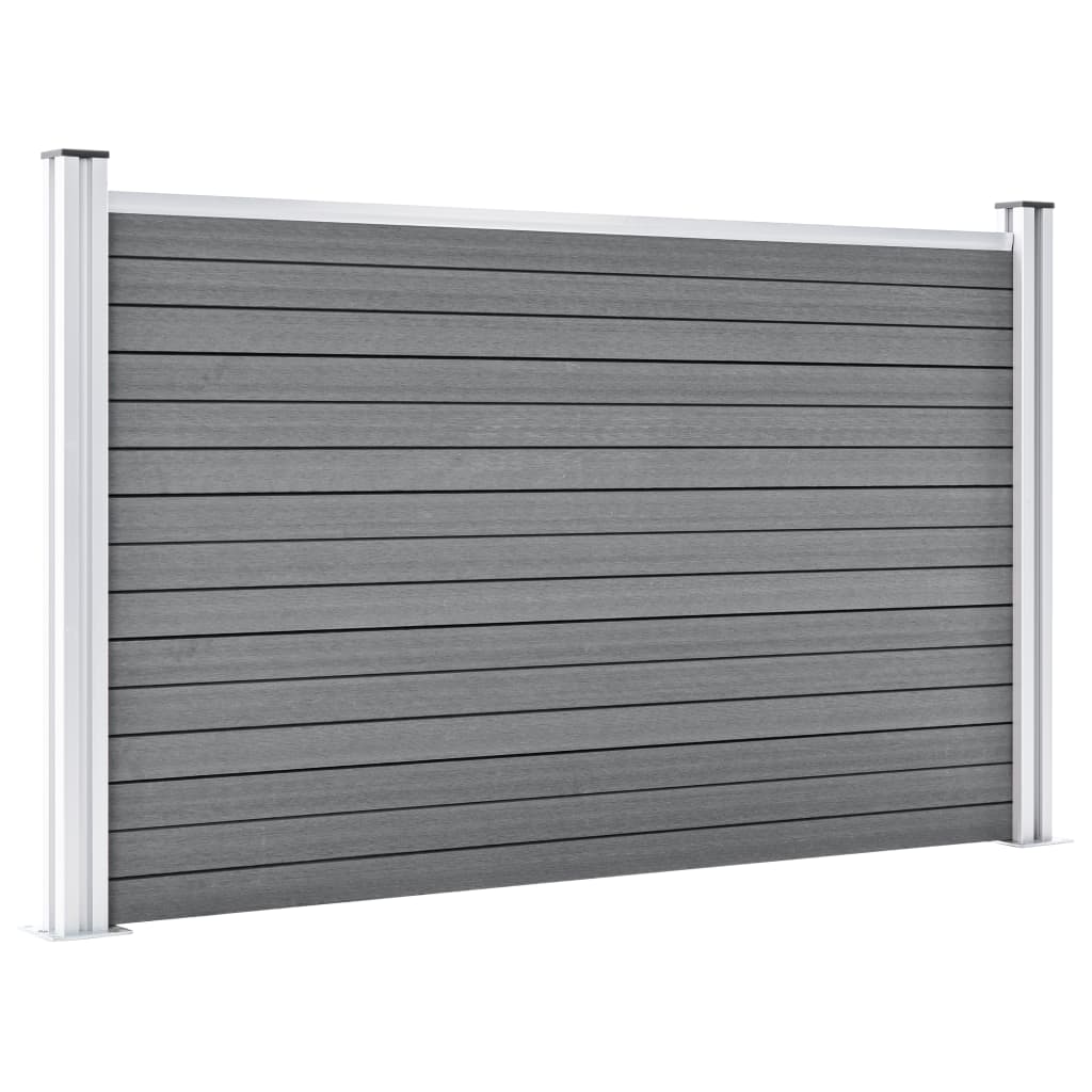 Πάνελ Περίφραξης Γκρι 872 x 106 εκ. από WPC - PAKOBAZAAR