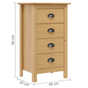 Μπουφές Hill 46 x 35 x 80 εκ. από Μασίφ Ξύλο Πεύκου - PAKOBAZAAR
