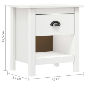 Κομοδίνο Hill 46 x 35 x 49,5 εκ. από Μασίφ Ξύλο Πεύκου