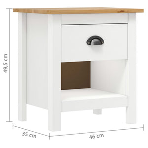 Κομοδίνο Hill 46 x 35 x 49,5 εκ. από Μασίφ Ξύλο Πεύκου