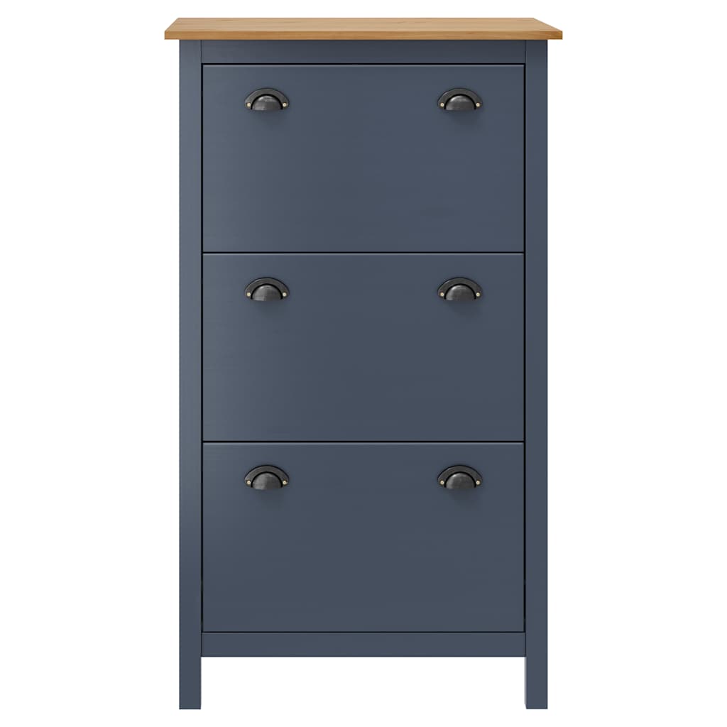 Παπουτσοθήκη Hill Γκρι 72 x 35 x 124 εκ. Ξύλο Πεύκου - PAKOBAZAAR