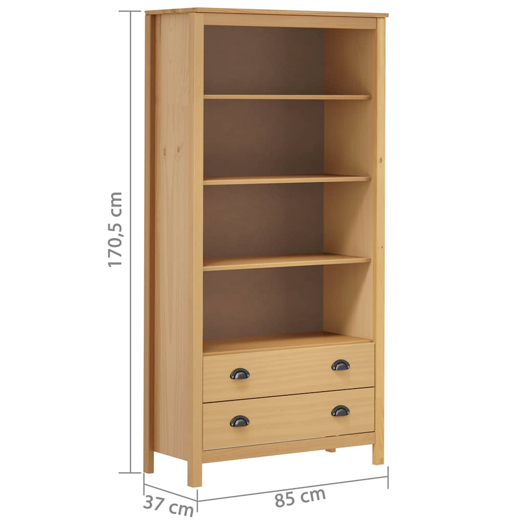 Βιβλιοθήκη Hill Μελί 85 x 37 x 170,5 εκ. Ξύλο Πεύκου