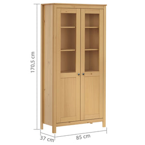 Βιτρίνα Hill Μελί 85 x 37 x 170,5 εκ. Ξύλο Πεύκου