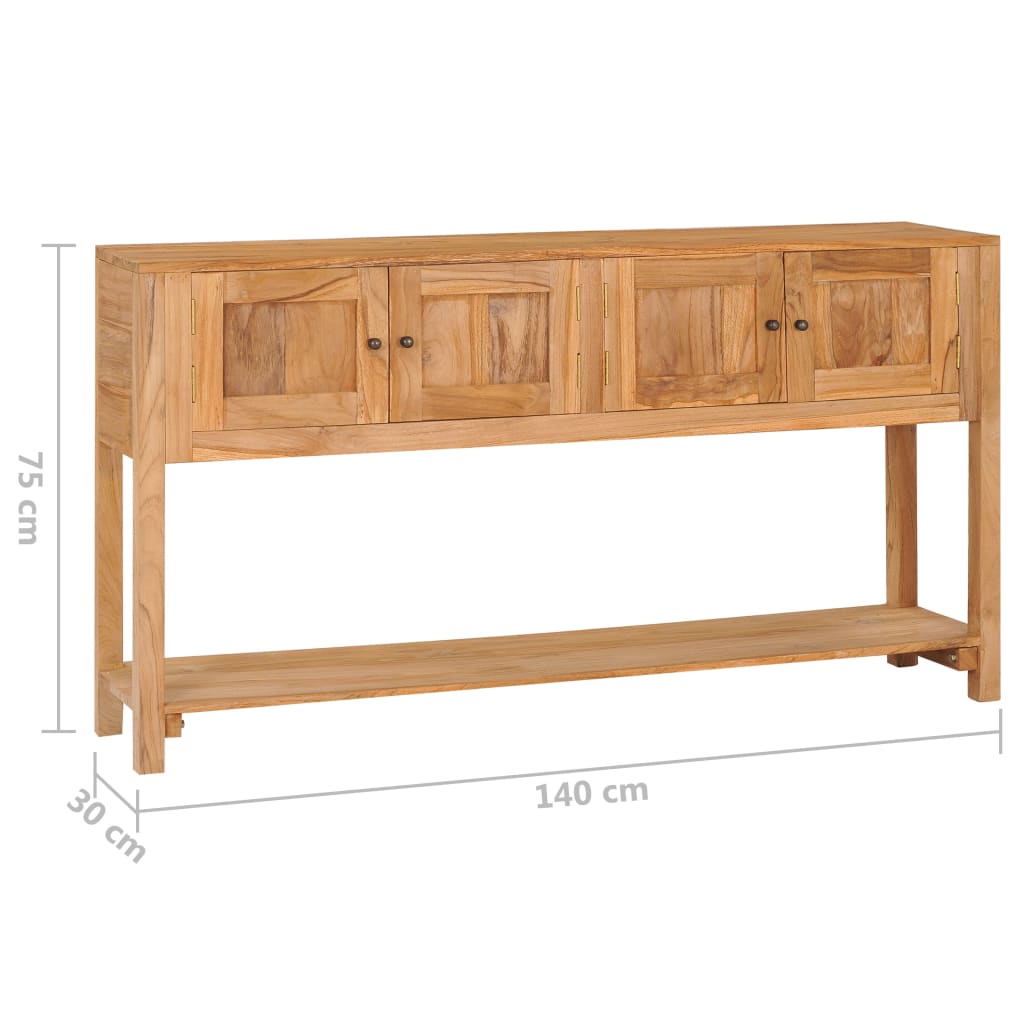 Μπουφές 140 x 30 x 75 εκ. από Μασίφ Ξύλο Teak