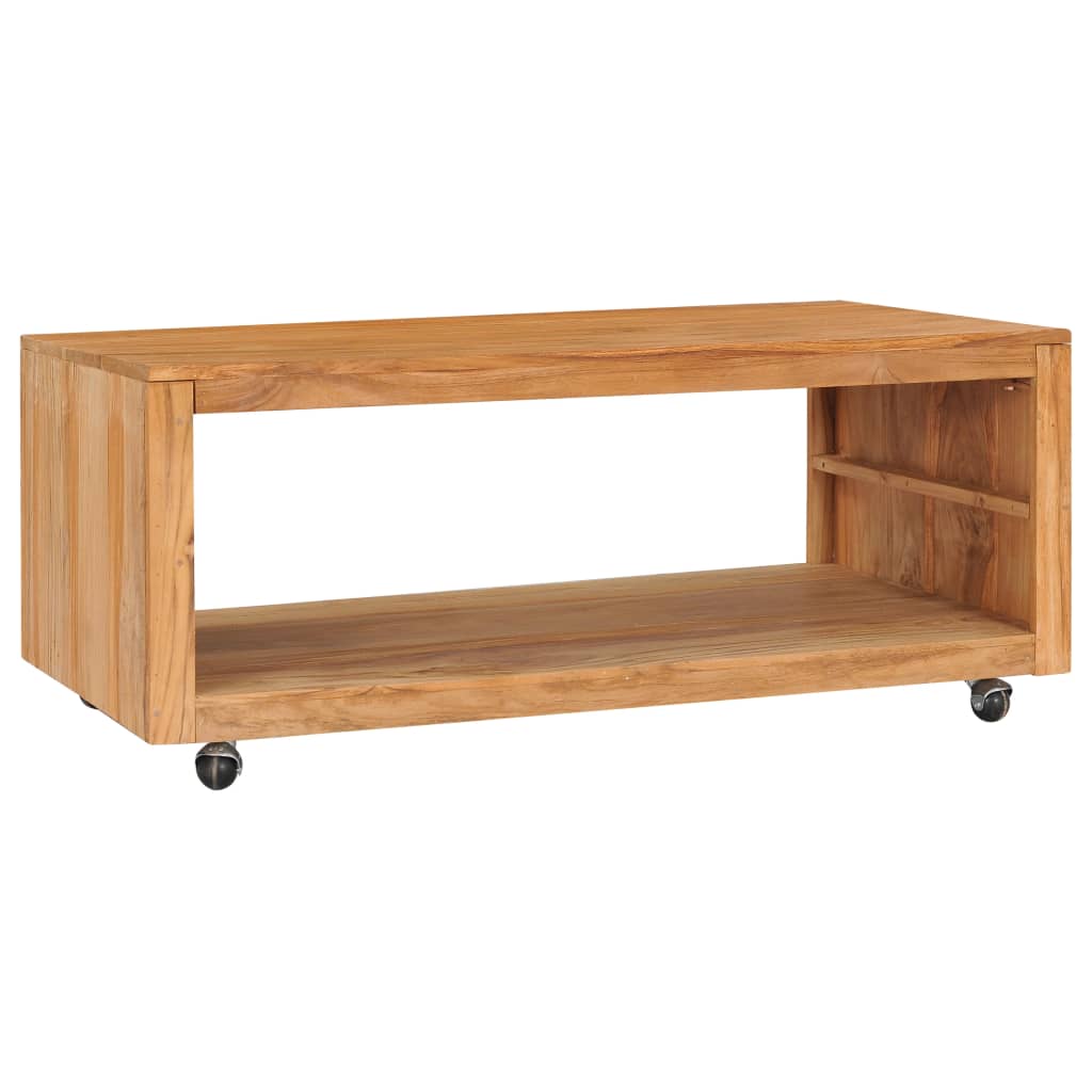 Τραπεζάκι Σαλονιού 110 x 60 x 40 εκ. από Μασίφ Ξύλο Teak - Pakobazaar