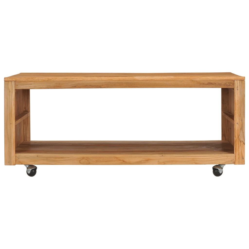 Τραπεζάκι Σαλονιού 110 x 60 x 40 εκ. από Μασίφ Ξύλο Teak - Pakobazaar