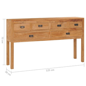 Μπουφές 125 x 30 x 75 εκ. από Μασίφ Ξύλο Teak