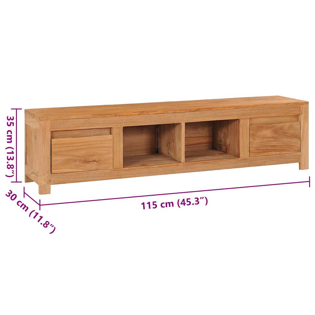 Έπιπλο Τηλεόρασης 115 x 30 x 35 εκ. από Μασίφ Ξύλο Teak