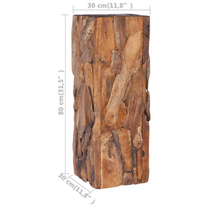 Τραπέζι Βοηθητικό 30 x 30 x 80 εκ. από Μασίφ Ξύλο Teak - Pakobazaar