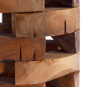 Κομοδίνο 30 x 30 x 45 εκ. από Μασίφ Ξύλο Teak - PAKOBAZAAR