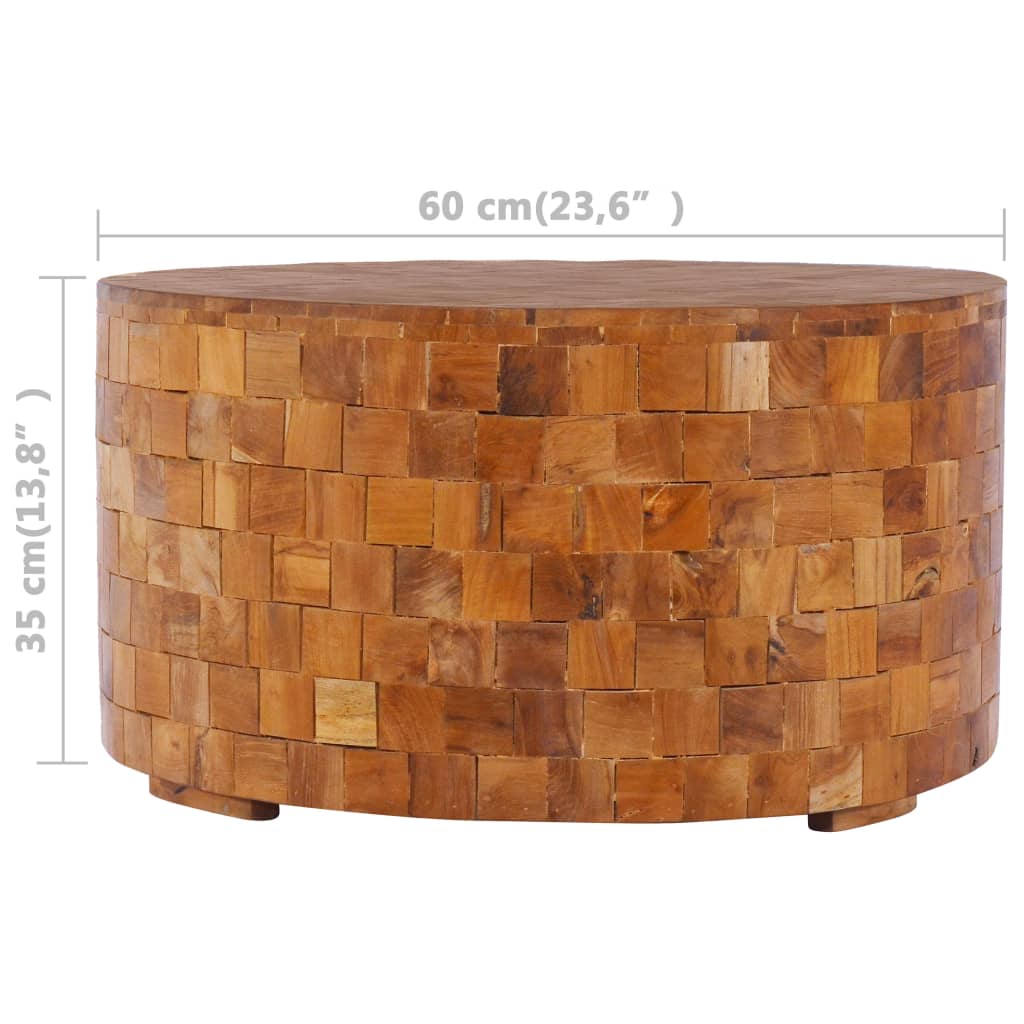 Τραπεζάκι Σαλονιού 60 x 60 x 35 εκ. από Μασίφ Ξύλο Teak - PAKOBAZAAR