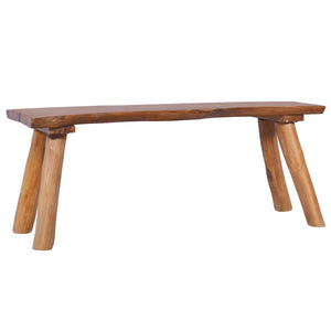 Πάγκος Κήπου 120 εκ. από Μασίφ Ξύλο Teak - PAKOBAZAAR