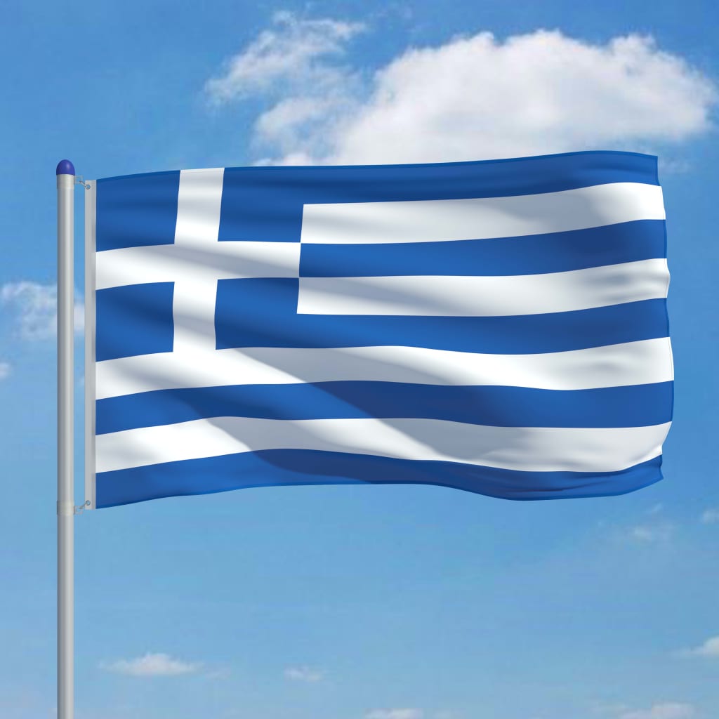 Σημαία Ελλάδας 6 μ. με Ιστό Αλουμινίου
