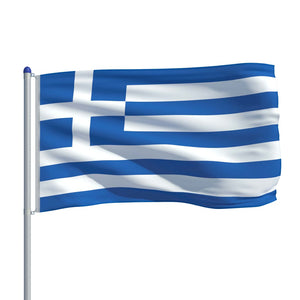 Σημαία Ελλάδας 6 μ. με Ιστό Αλουμινίου