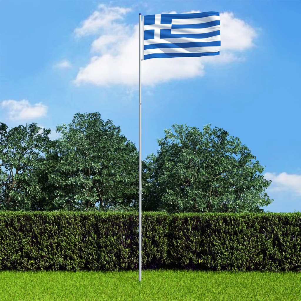 Σημαία Ελλάδας 6 μ. με Ιστό Αλουμινίου