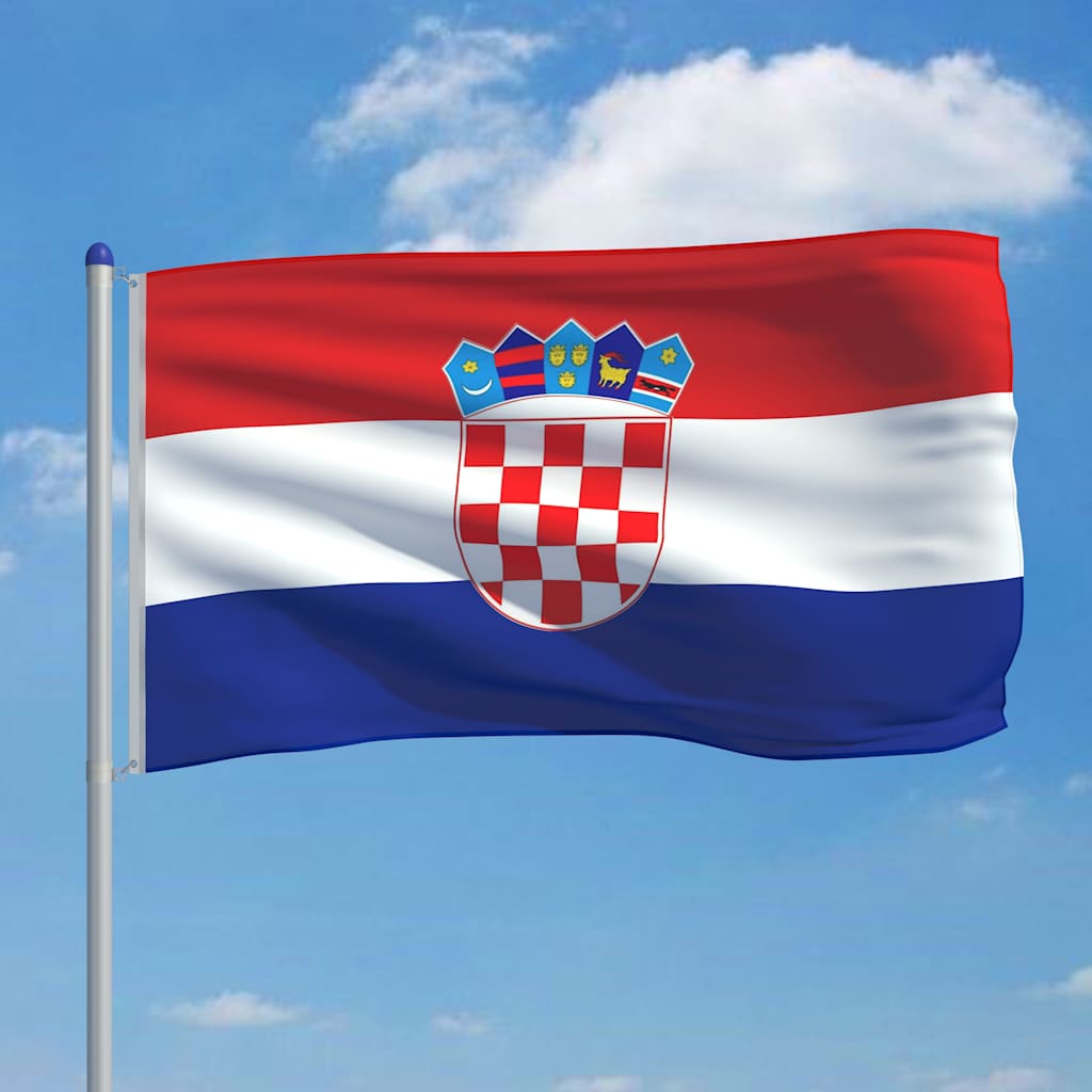 Σημαία Κροατίας 6 μ. με Ιστό Αλουμινίου