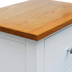 Κομοδίνα 2 τεμ. 36 x 30 x 47 εκ. από Μασίφ Ξύλο Δρυός - Pakobazaar