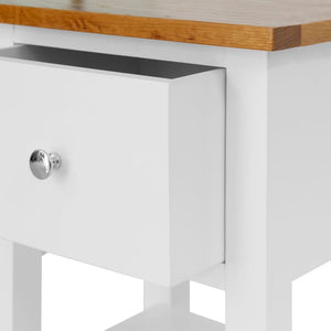 Κομοδίνα 2 τεμ. 36 x 30 x 47 εκ. από Μασίφ Ξύλο Δρυός - Pakobazaar