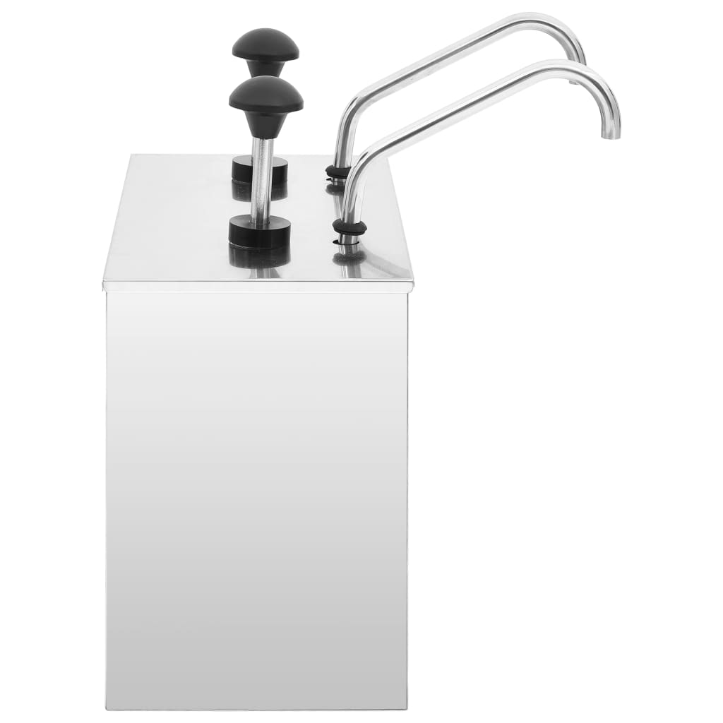 Διανεμητής Σάλτσας 2 x 3,5 Λίτρα από Ανοξείδωτο Ατσάλι