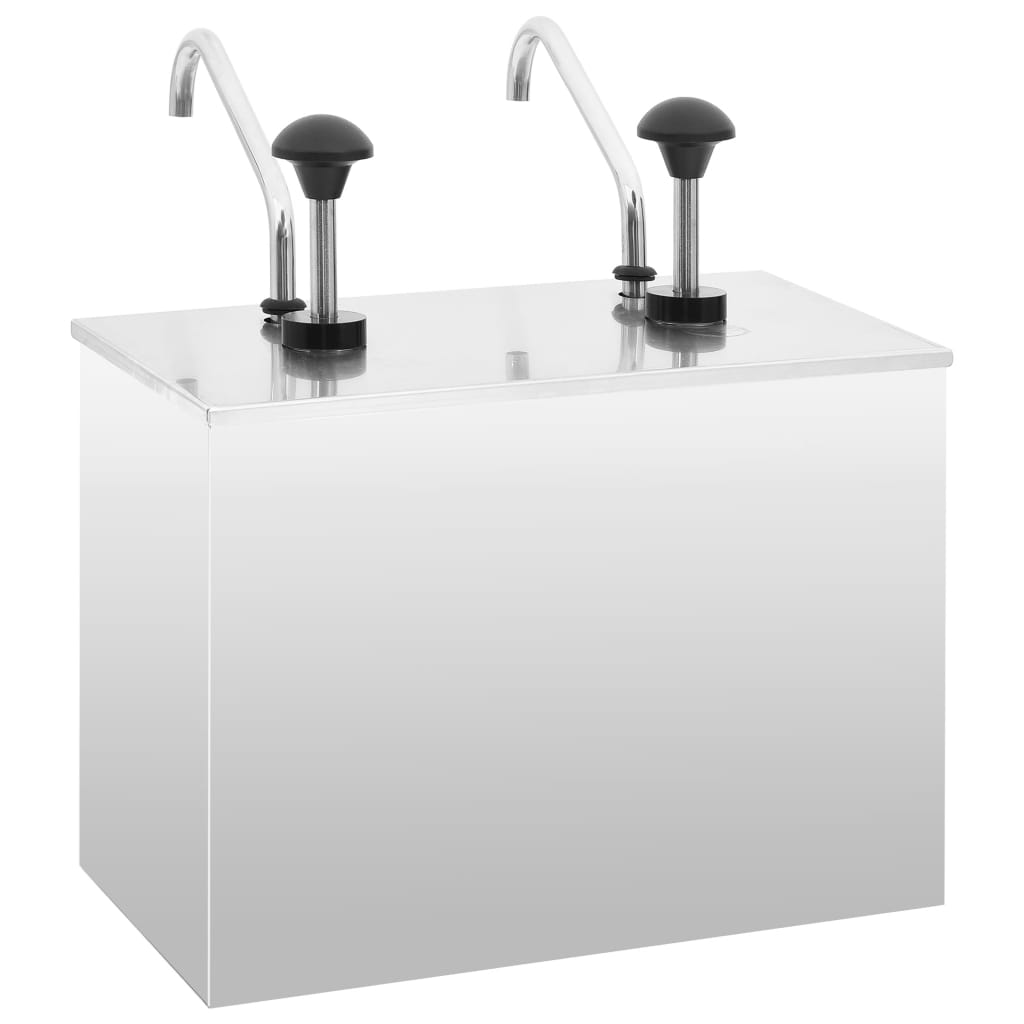 Διανεμητής Σάλτσας 2 x 3,5 Λίτρα από Ανοξείδωτο Ατσάλι