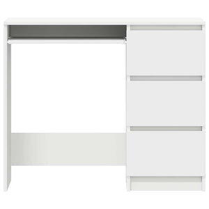 Γραφείο Λευκό 90 x 45 x 76 εκ. από Επεξ. Ξύλο - Pakobazaar