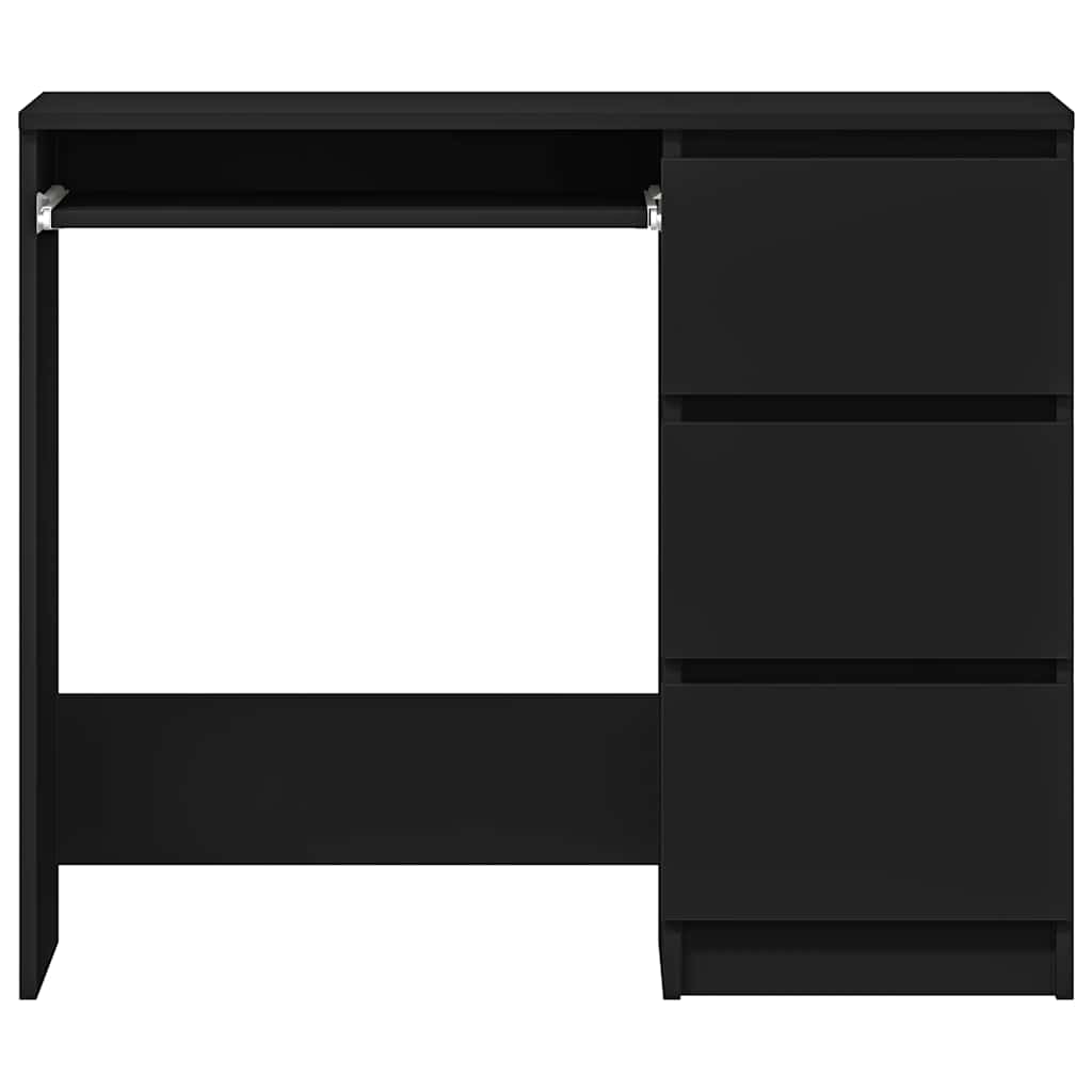 Γραφείο Μαύρο 90 x 45 x 76 εκ. από Επεξ. Ξύλο