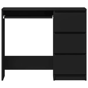 Γραφείο Μαύρο 90 x 45 x 76 εκ. από Επεξ. Ξύλο