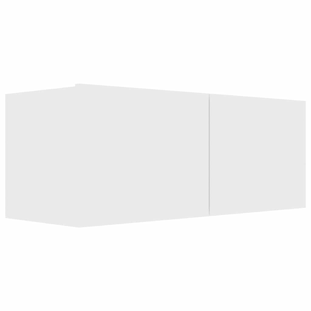 Έπιπλο Τηλεόρασης Λευκό 80 x 30 x 30 εκ. από Επεξ. Ξύλο