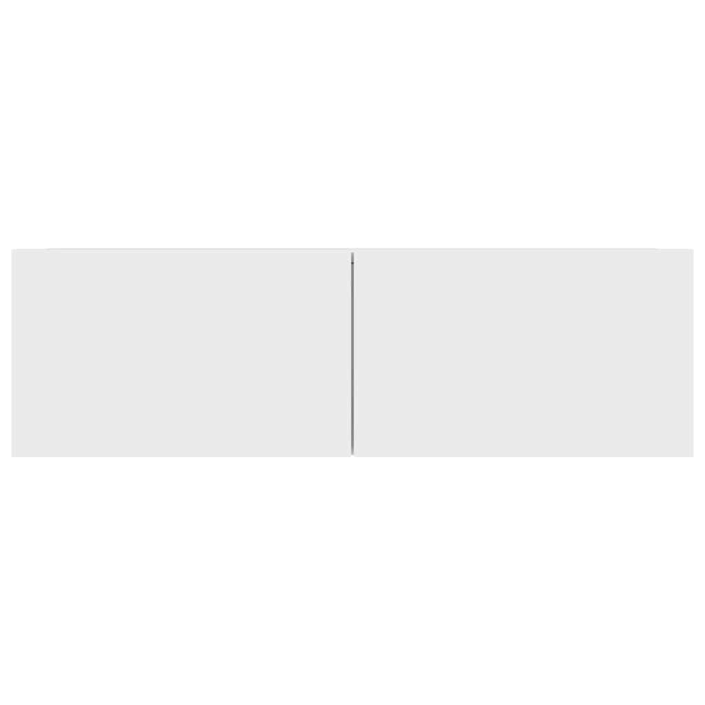 Έπιπλο Τηλεόρασης Λευκό 100 x 30 x 30 εκ. από Επεξ. Ξύλο