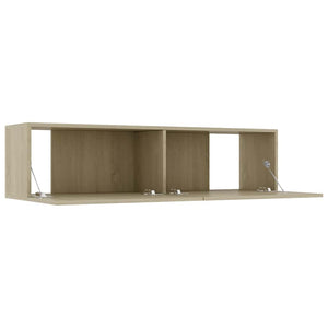 Έπιπλο Τηλεόρασης Sonoma Δρυς 120x30x30 εκ. από Επεξ. Ξύλο - Pakobazaar