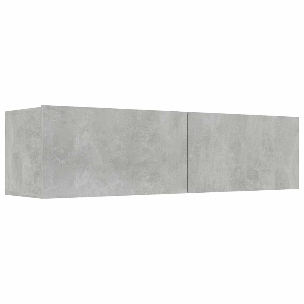 Έπιπλο Τηλεόρασης Γκρι Σκυροδέματος 120x30x30εκ. από Επεξ. Ξύλο - Pakobazaar
