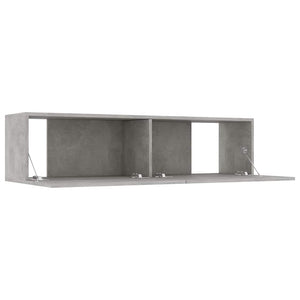 Έπιπλο Τηλεόρασης Γκρι Σκυροδέματος 120x30x30εκ. από Επεξ. Ξύλο - Pakobazaar