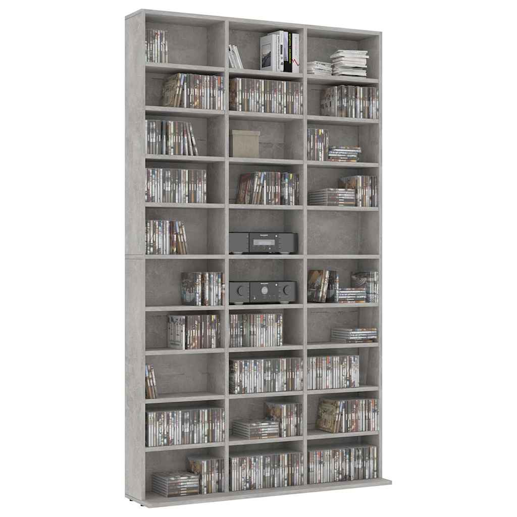 Έπιπλο για CD Γκρι Σκυρ. 102x16x177,5εκ. από Επεξεργασμένο Ξύλο - Pakobazaar