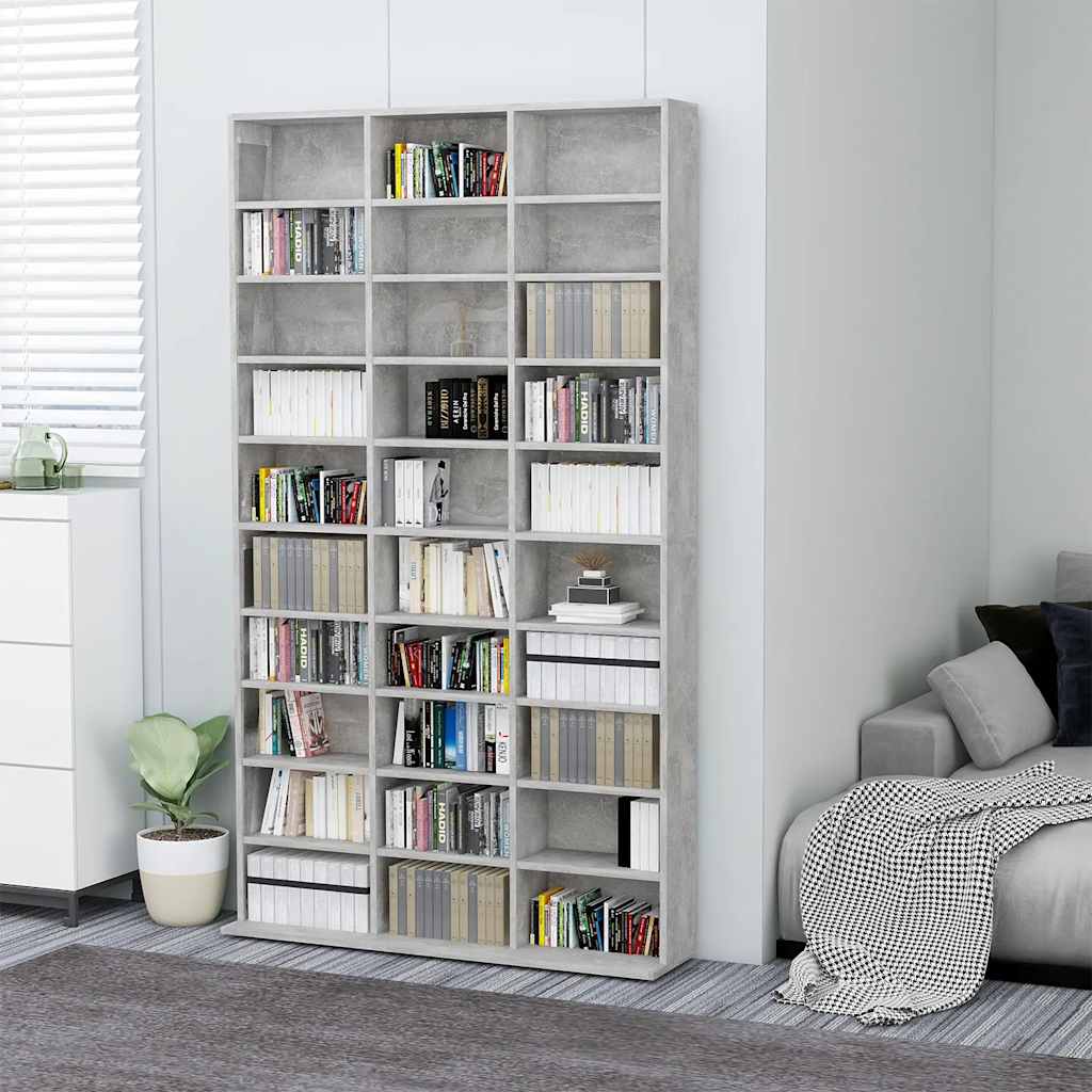 Έπιπλο για CD Γκρι Σκυρ. 102x16x177,5εκ. από Επεξεργασμένο Ξύλο - Pakobazaar