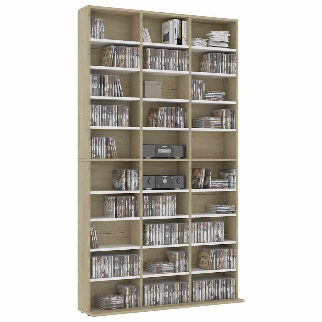 Έπιπλο για CD Δρυς 102 x 23 x 177,5 εκ. από Επεξεργασμένο Ξύλο