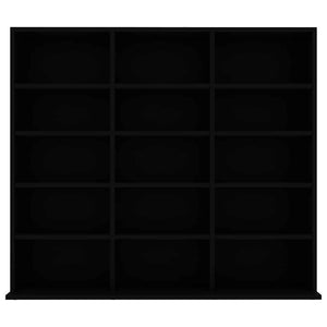 Έπιπλο για CD Μαύρο 100 x 23 x 89,5 εκ. από Επεξ. Ξύλο