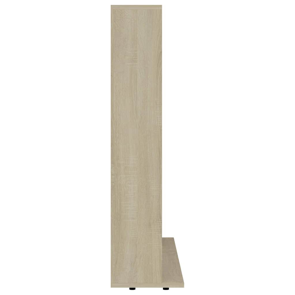 Έπιπλο για CD Λευκό/Sonoma Δρυς 100x23x89,5 εκ. από Μοριοσανίδα