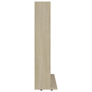 Έπιπλο για CD Λευκό/Sonoma Δρυς 100x23x89,5 εκ. από Μοριοσανίδα