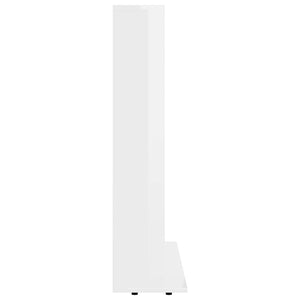 Έπιπλο για CD Γυαλιστερό Λευκό 100 x 23 x 89,5 εκ. Επεξ. Ξύλο - Pakobazaar