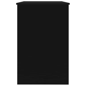 Γραφείο Μαύρο 100 x 50 x 76 εκ. από Επεξ. Ξύλο