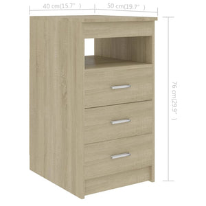 Συρταριέρα Sonoma Δρυς 40 x 50 x 76 εκ. από Επεξεργασμένο Ξύλο - Pakobazaar