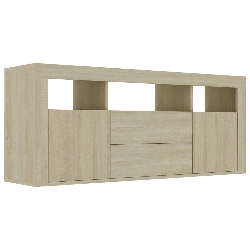 Έπιπλο Τηλεόρασης Sonoma Δρυς 120 x 30 x 50 εκ. από Επεξ. Ξύλο