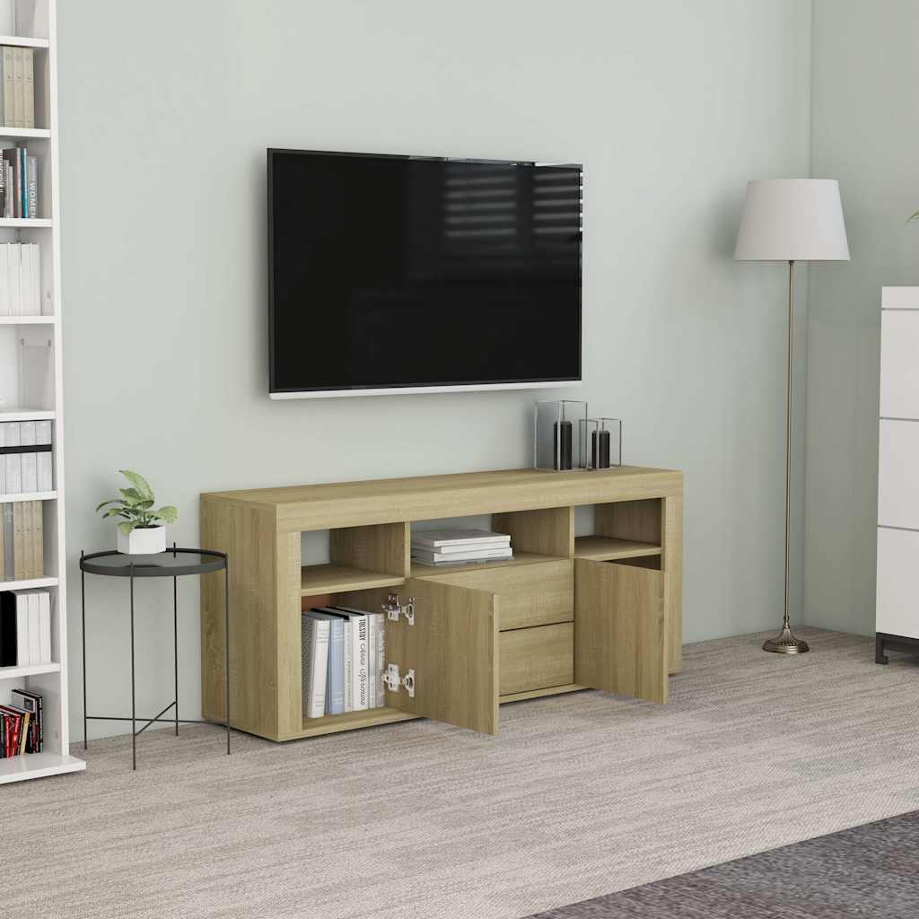 Έπιπλο Τηλεόρασης Sonoma Δρυς 120 x 30 x 50 εκ. από Επεξ. Ξύλο