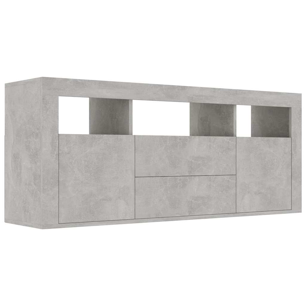 Έπιπλο Τηλεόρασης Γκρι Σκυροδέματος 120x30x50 εκ. Μοριοσανίδα
