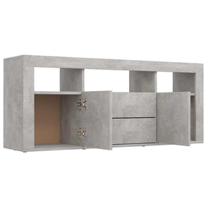 Έπιπλο Τηλεόρασης Γκρι Σκυροδέματος 120x30x50 εκ. Μοριοσανίδα