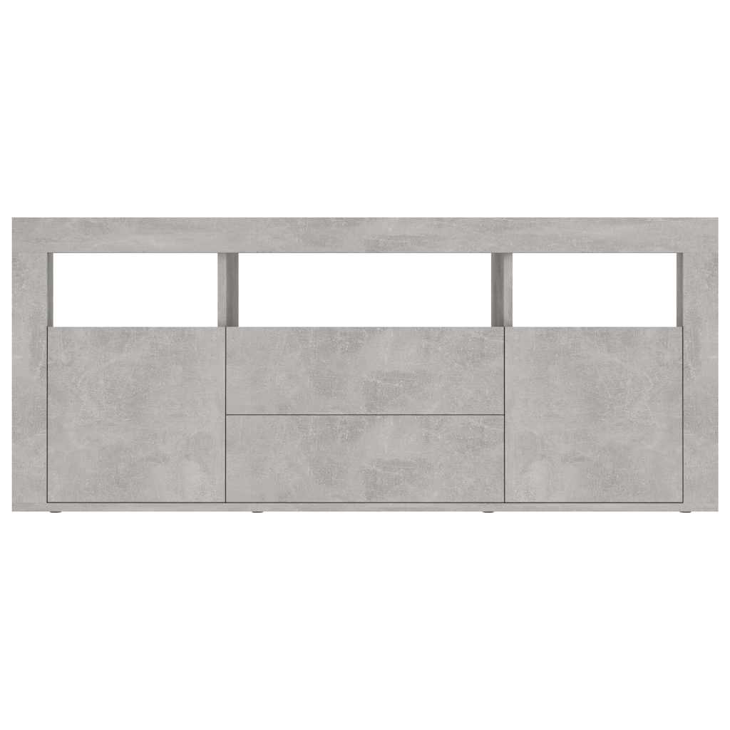 Έπιπλο Τηλεόρασης Γκρι Σκυροδέματος 120x30x50 εκ. Μοριοσανίδα
