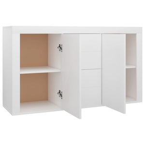 Μπουφές Λευκός 120 x 36 x 69 εκ. από Επεξ. Ξύλο