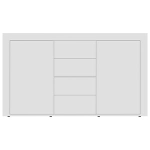 Μπουφές Λευκός 120 x 36 x 69 εκ. από Επεξ. Ξύλο