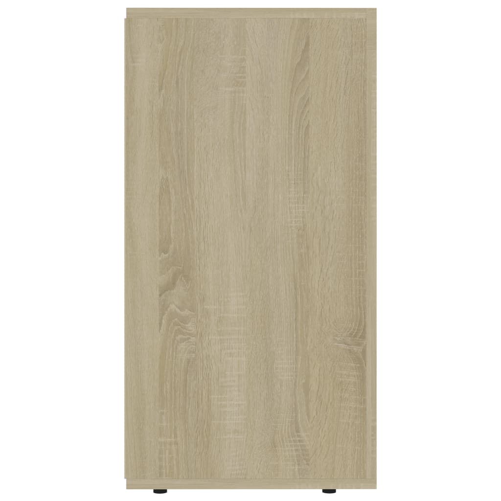 Μπουφές Λευκό / Sonoma Δρυς 120 x 36 x 69 εκ. από Μοριοσανίδα