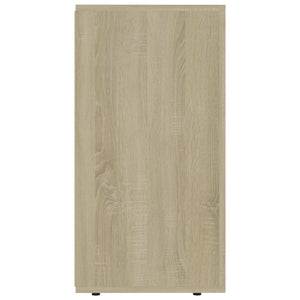 Μπουφές Λευκό / Sonoma Δρυς 120 x 36 x 69 εκ. από Μοριοσανίδα